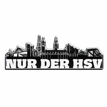 Hamburger SV HSV Magnet Skyline Metall ca. 9,5 x 12 cm